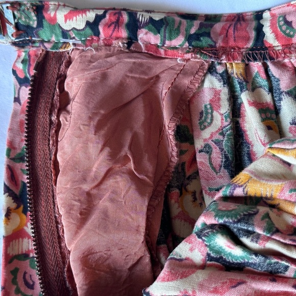 Vintage Yves Saint Laurent Rive Gauche Gloral Print Skirt with Pockets - Picture 4 of 9